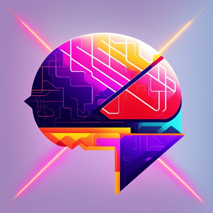 simplistic brain lightning